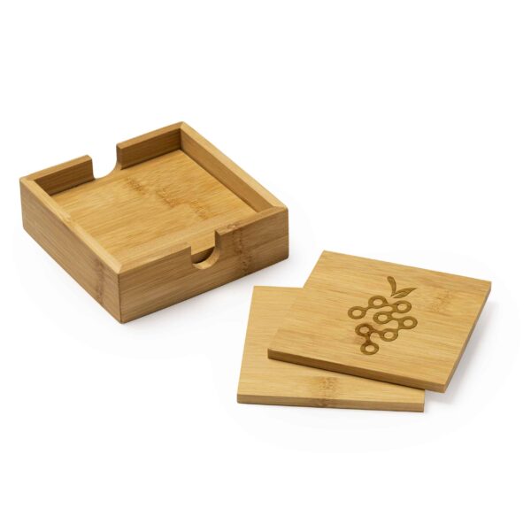 Algor bamboo coaster set - Bilde 4