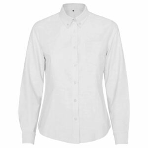 Oxford Woman fitted skjorte med lange ermer