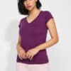 Victoria v-neck t-skjorte